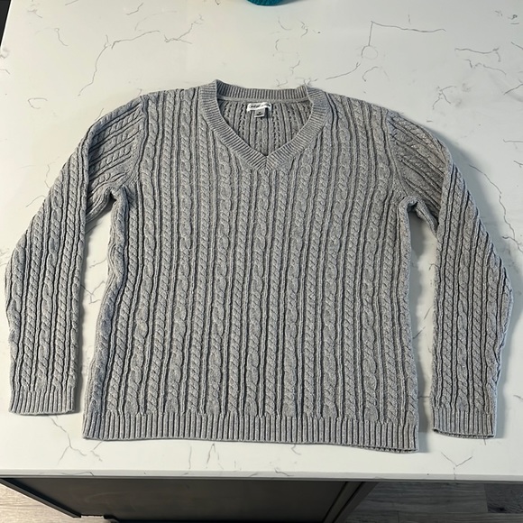 croft & barrow Sweaters - Croft&Barrow Shimmery V-Neck Cable Knit Sweater